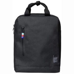 GOT BAG Recycled Daypack Backpack – Lightweight Travel & Commuter Bag – Black‎